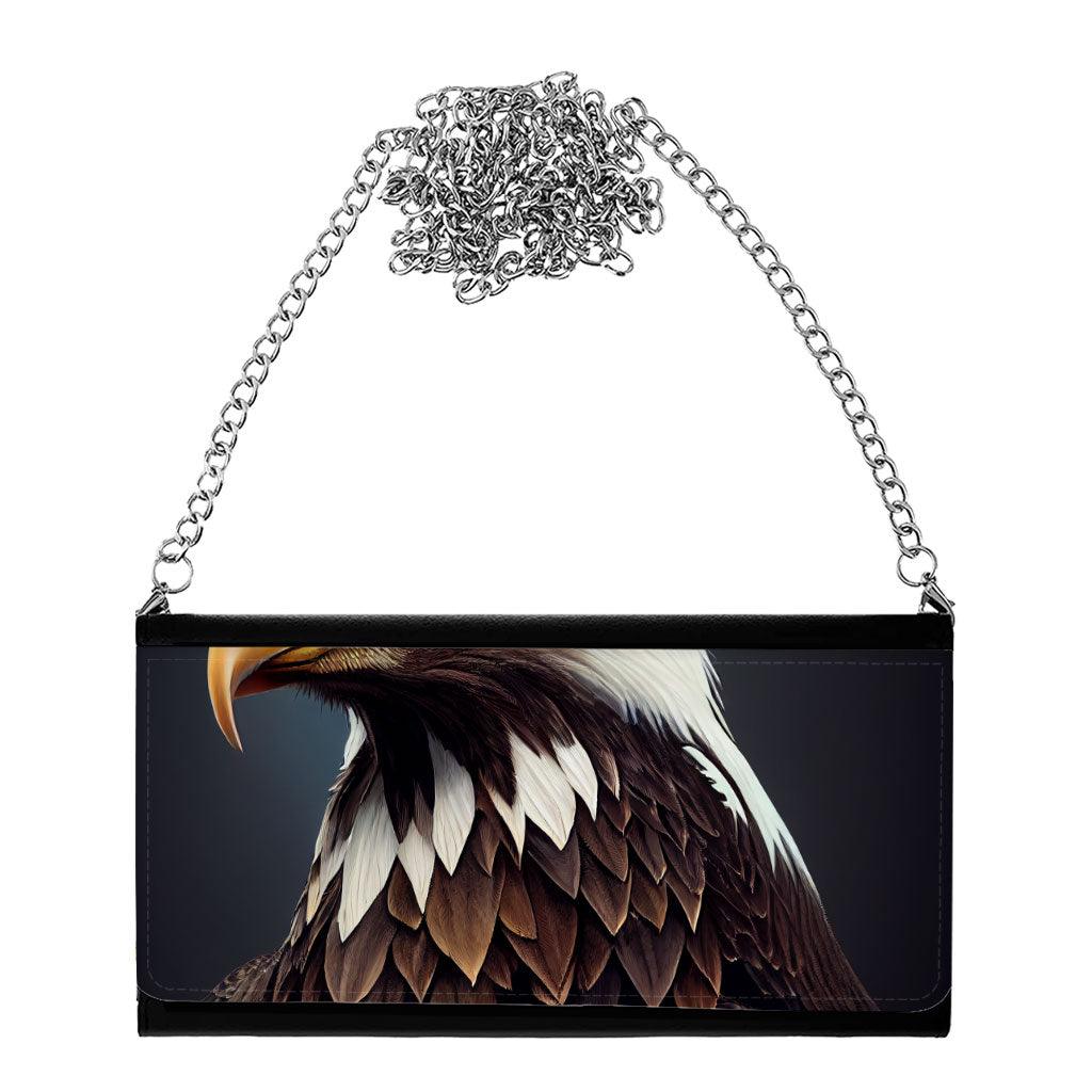 American Eagle Graphic Women's Wallet Clutch - Patriotic Design Clutch for Women - Graphic Women's Wallet Clutch