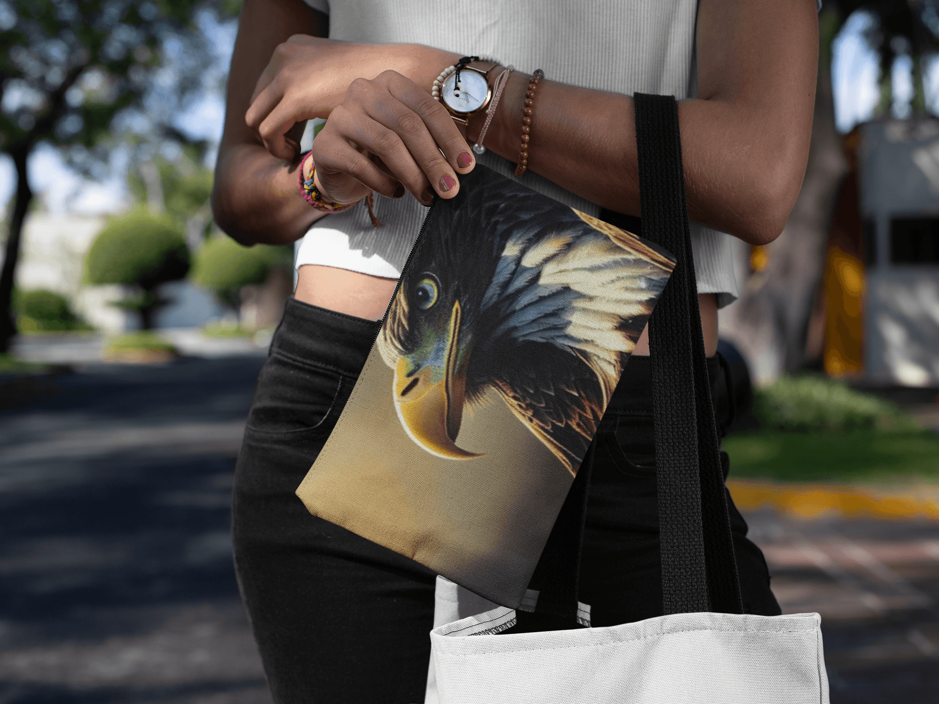 American Eagle Makeup Bag - Best Design Cosmetic Bag - Cool Design Makeup Pouch - TWIN DOLLAR