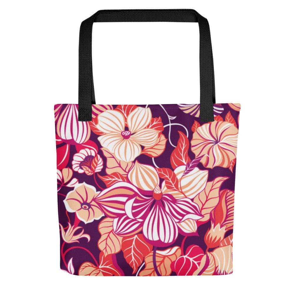 Blossoming Inspiration: Twin Dollar's Inspirational Flower Design Tote Bag - TWIN DOLLAR