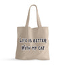 Cat Lover Small Tote Bag - Cat Themed Shopping Bag - Cool Tote Bag