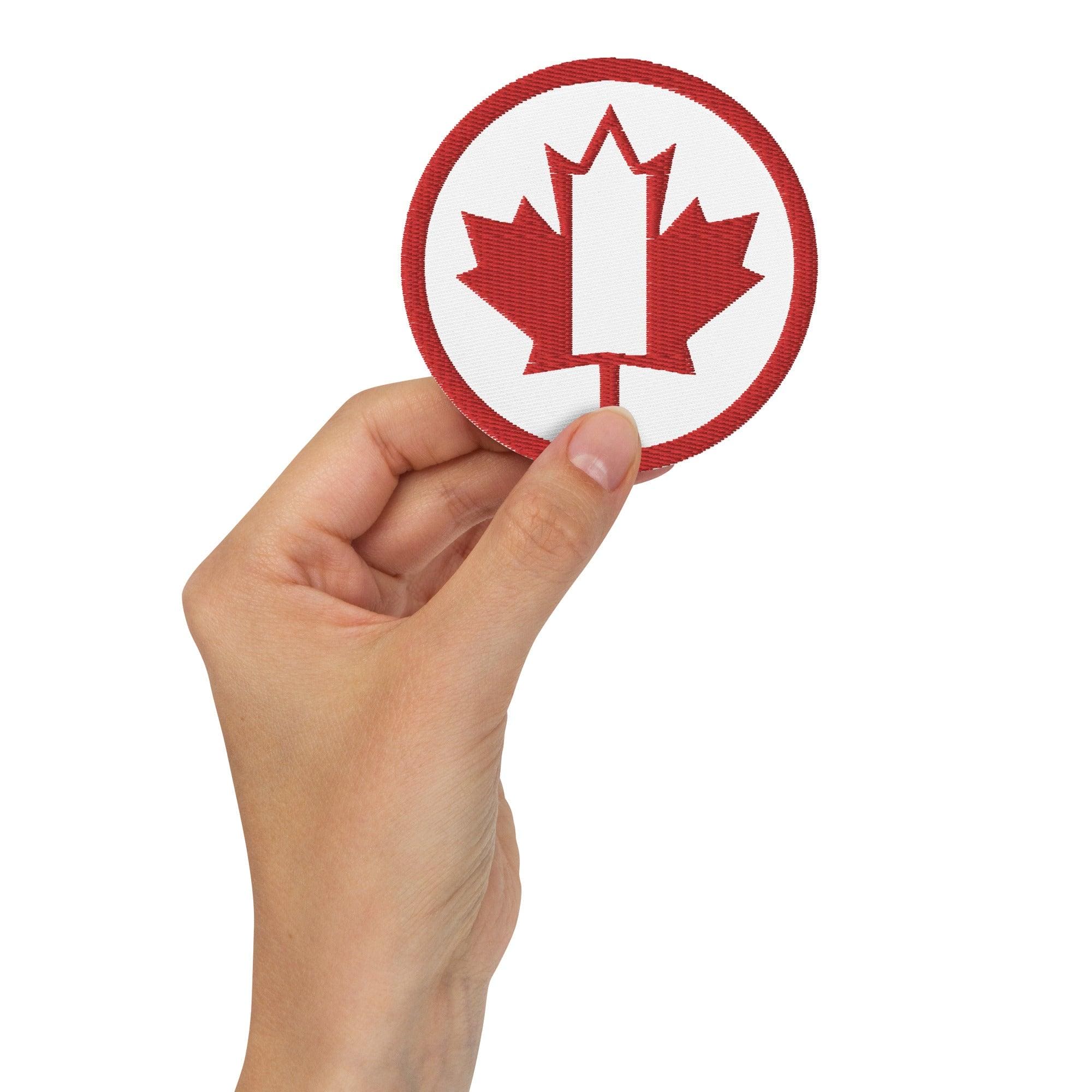 Circular Canadian Flag Embroidered patches - TWIN DOLLAR
