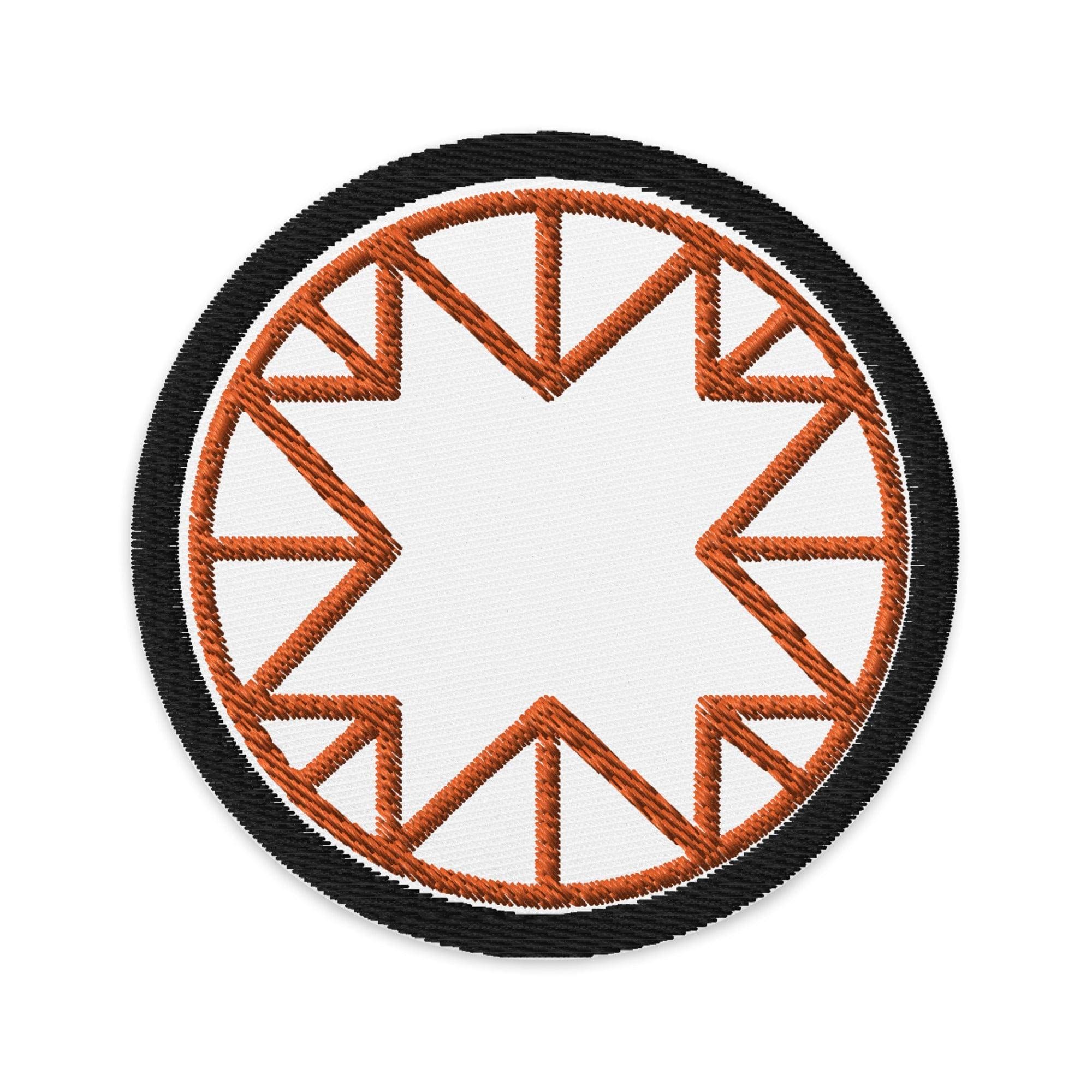 Citrus Revival: Twin Dollar's Circular Orange Wheel Type Design Clothing Patch - TWIN DOLLAR