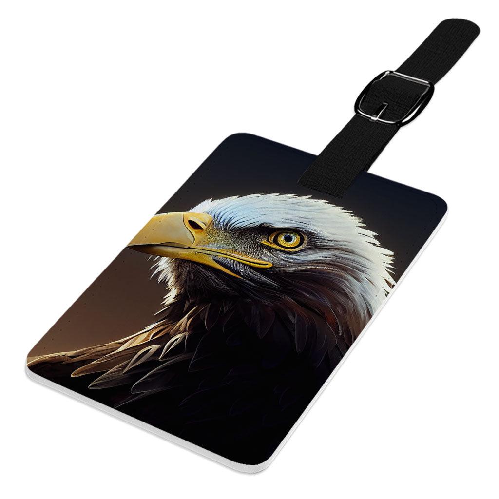 Eagle Face Luggage Tag - Best Print Travel Bag Tag - Cool Trendy Luggage Tag