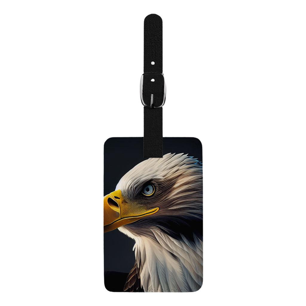 Eagle Graphic Luggage Tag - Bird Travel Bag Tag - Illustration Luggage Tag