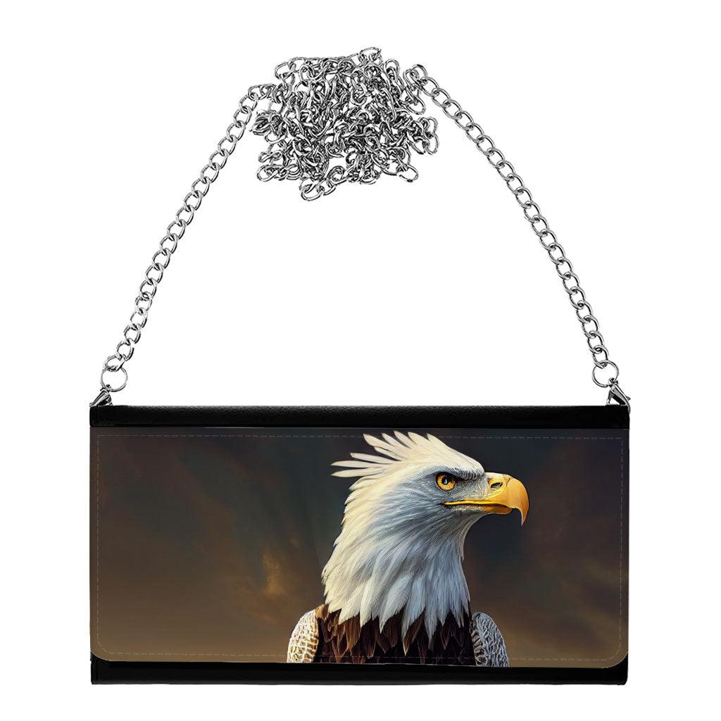 Eagle Head Women's Wallet Clutch - American Clutch for Women - Themed Women's Wallet Clutch