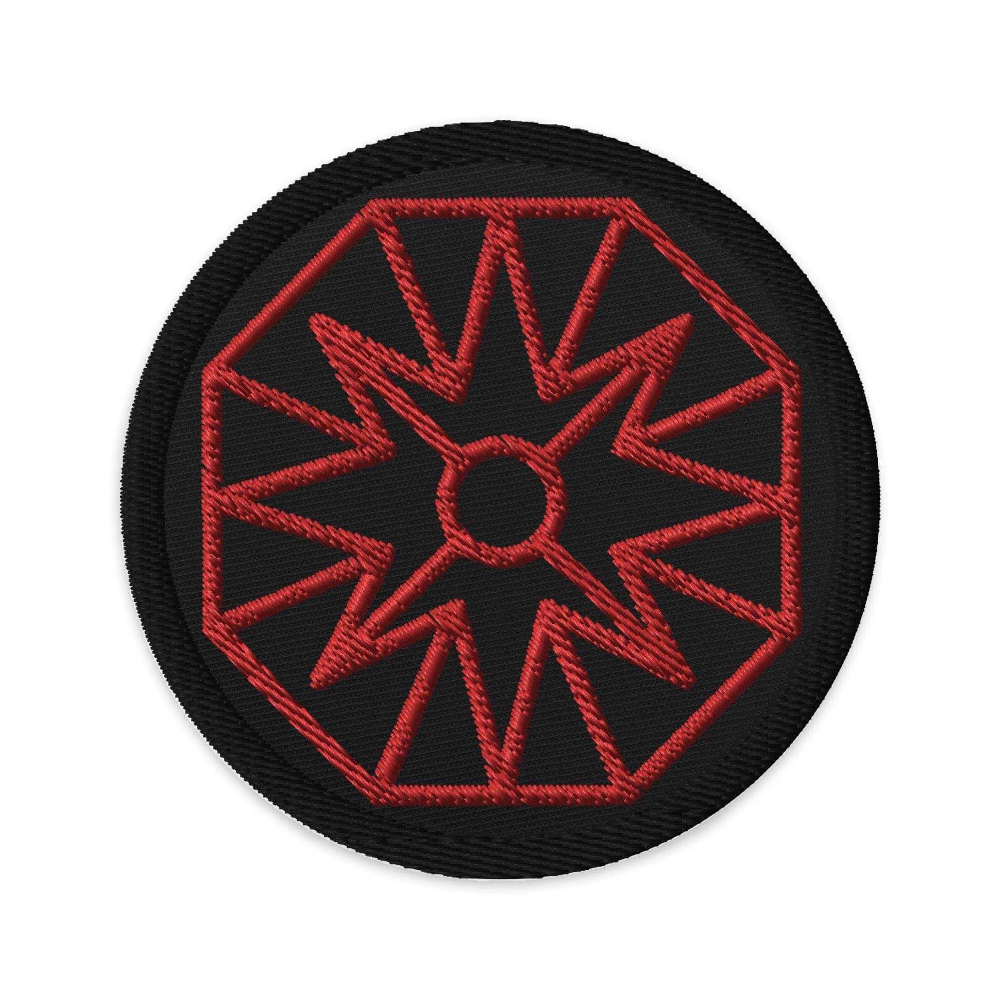 Geometric Marvel: Twin Dollar's Heptagon Wheel Type Design Clothing Patch - TWIN DOLLAR