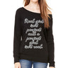 Real Girl Isn't Perfect Wide Neck Sweatshirt - Themed Women's Sweatshirt - Best Design Sweatshirt