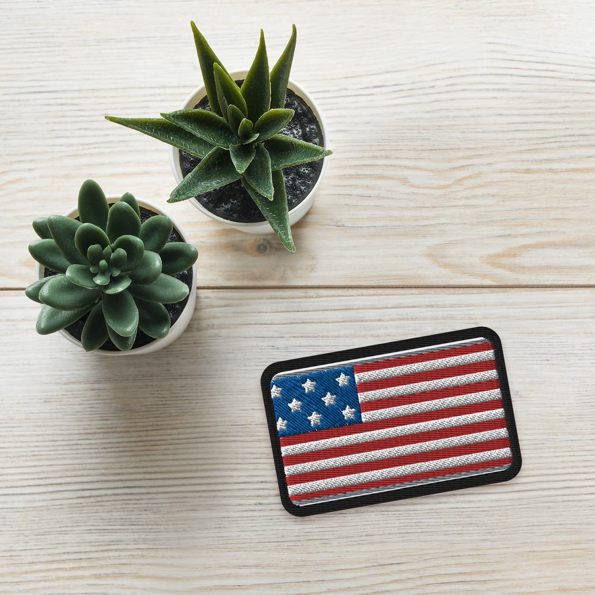 Stars & Stripes Circles: American Flag Design Circular Patches by Twin Dollar - TWIN DOLLAR