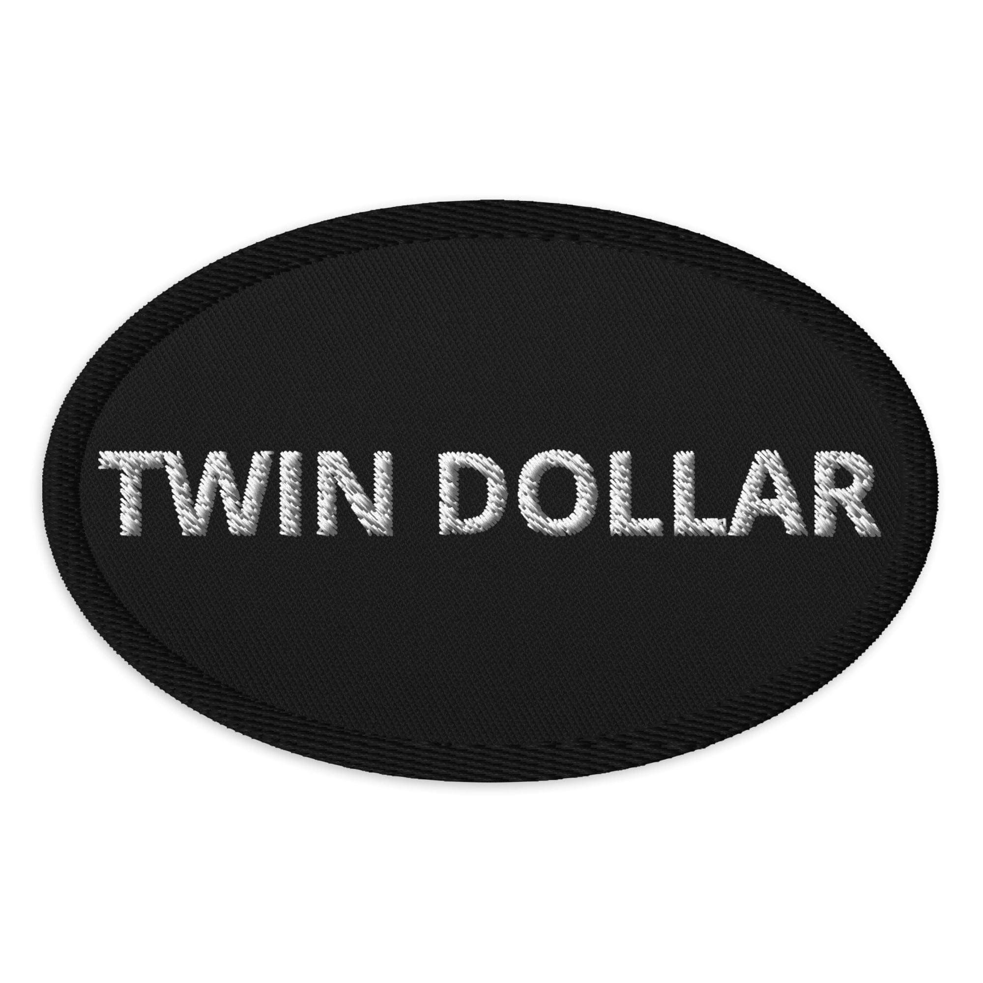 Twin Dollar Emblem: Text Design Oval Patches by Twin Dollar - TWIN DOLLAR
