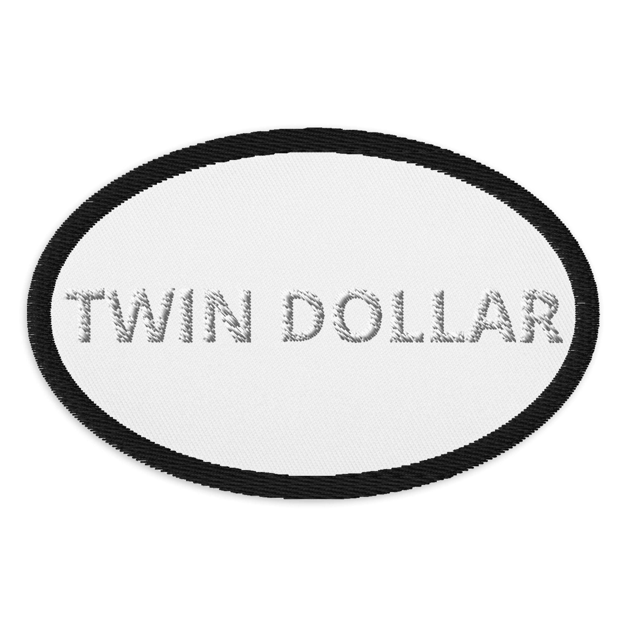 Twin Dollar Emblem: Text Design Oval Patches by Twin Dollar - TWIN DOLLAR