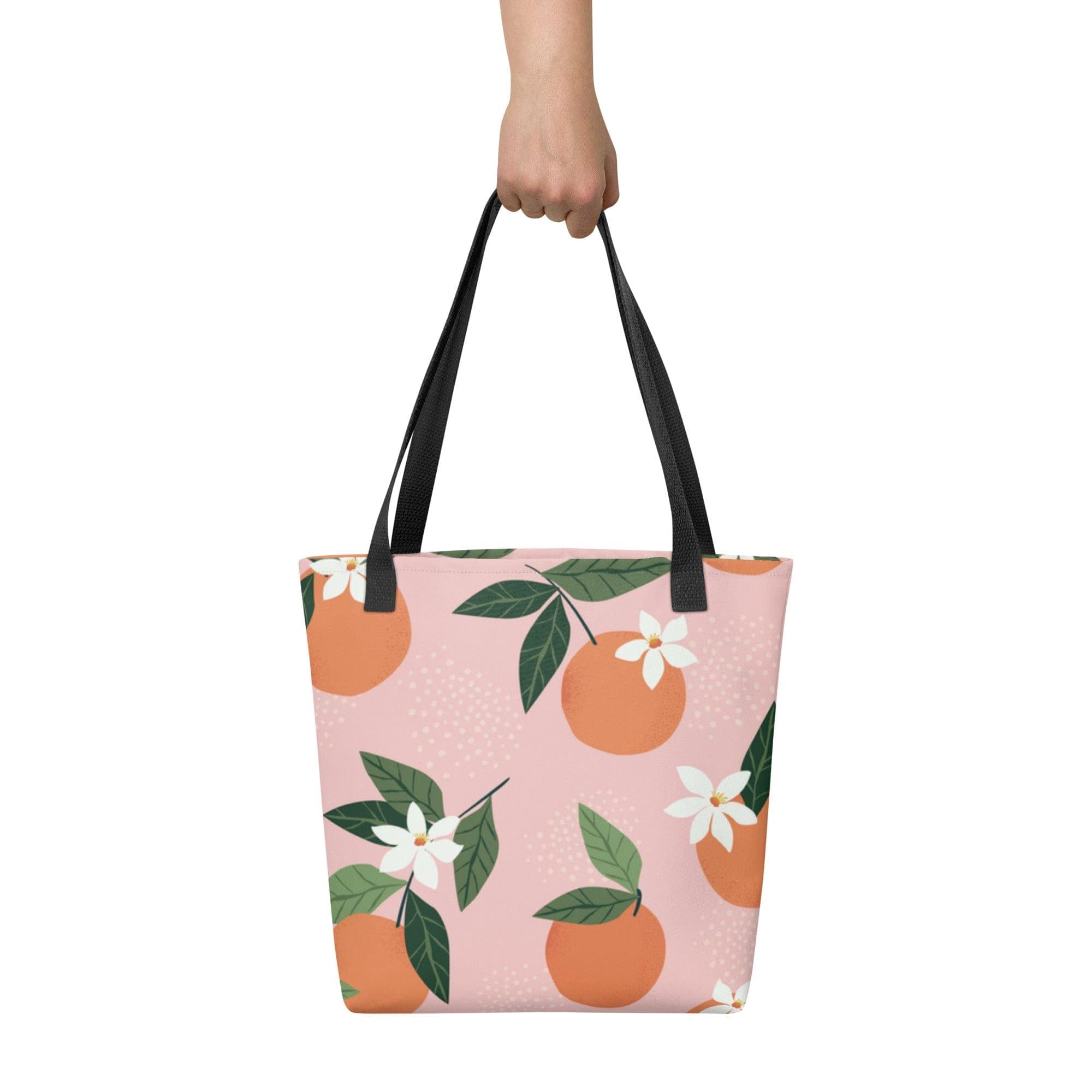 Zesty Chic: Twin Dollar's Orange Fruit Design Tote Bag - TWIN DOLLAR
