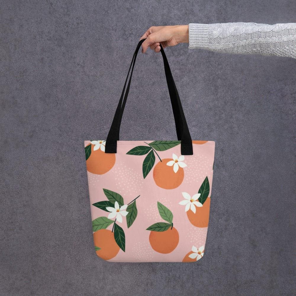 Zesty Chic: Twin Dollar's Orange Fruit Design Tote Bag - TWIN DOLLAR